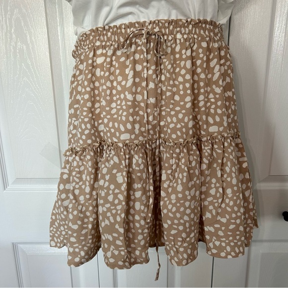 Relipop Women's Polka Dot Skater Skirt Elastic Waist and Drawstring XXL - Picture 6 of 12